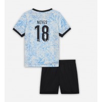 Portugal Ruben Neves #18 Auswärts Trikotsatz Kinder EM 2024 Kurzarm (+ Kurze Hosen)